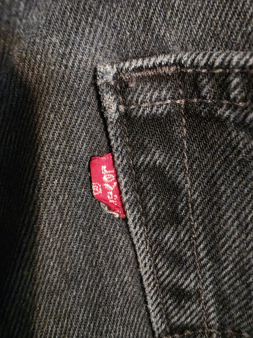 Levi's Black Straight Men’s Jeans - Classic Five-Pocket Denim - Picture 3 of 12